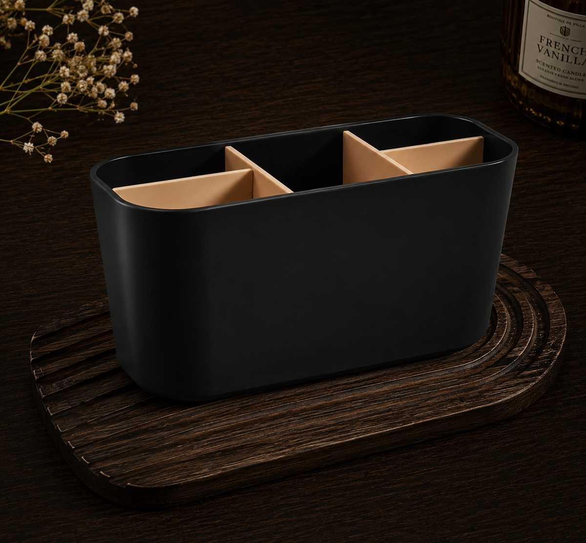Make-up and brush organiser