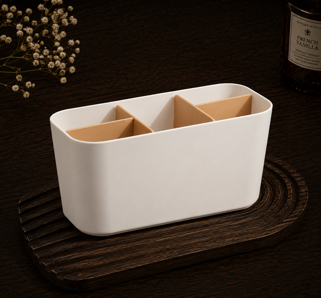 Make-up and brush organiser